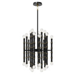 Kane Chandelier - Modern Brass / Obsidian