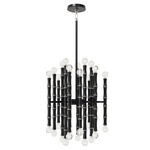 Kane Chandelier - Polished Nickel / Obsidian