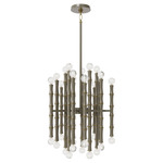 Kane Chandelier - Modern Brass / Smokey Taupe