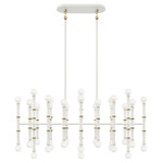 Kane Linear Pendant - Modern Brass / Daisy