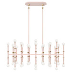 Kane Linear Pendant - Modern Brass / Rose Water