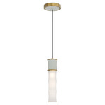 Kane Pendant - Modern Brass / Celadon