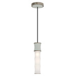 Kane Pendant - Polished Nickel / Celadon