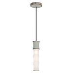Kane Pendant - Polished Nickel / Matte Celadon