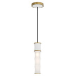 Kane Pendant - Modern Brass / Matte Daisy