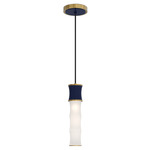 Kane Pendant - Modern Brass / Midnight Blue