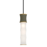 Kane Pendant - Modern Brass / Smokey Taupe