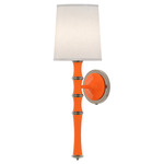 Kane Shade Hardwired / Plug-in Wall Sconce - Pumpkin / Ascot / Polished Nickel