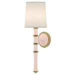 Kane Shade Hardwired / Plug-in Wall Sconce - Rose Water / Fondine / Modern Brass