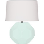 Franklin Table Lamp - Mint / Oyster Linen