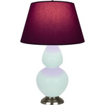 Double Gourd Large Table Lamp - Mint / Plum / Lavender Lining