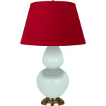 Double Gourd Large Table Lamp - Mint / Rose Red / Ink Black Lining