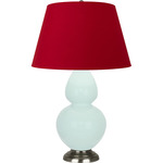 Double Gourd Large Table Lamp - Mint / Rose Red / Ink Black Lining