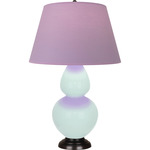 Double Gourd Large Table Lamp - Mint / Lavender / Plum Lining