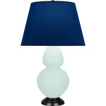 Double Gourd Large Table Lamp - Mint / Natural