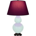 Double Gourd Large Table Lamp - Mint / Plum / Lavender Lining