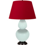 Double Gourd Large Table Lamp - Mint / Rose Red / Ink Black Lining