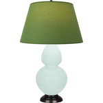 Double Gourd Large Table Lamp - Mint / Tea Green / Taupe Lining