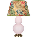 Double Gourd Large Table Lamp - Rose Water / Fall Floral