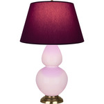 Double Gourd Large Table Lamp - Rose Water / Plum / Lavender Lining