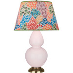 Double Gourd Large Table Lamp - Rose Water / Spring Floral