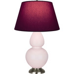 Double Gourd Large Table Lamp - Rose Water / Plum / Lavender Lining