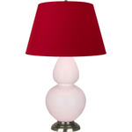 Double Gourd Large Table Lamp - Rose Water / Rose Red / Ink Black Lining