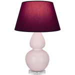 Double Gourd Large Table Lamp - Rose Water / Plum / Lavender Lining