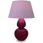 Double Gourd Large Table Lamp - Sugar Plum / Lavender / Plum Lining