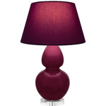 Double Gourd Large Table Lamp - Sugar Plum / Plum / Lavender Lining