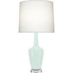 Emma Table Lamp - Mint / Off White