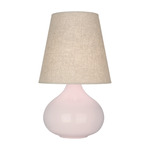 June Table Lamp - Rose Water / Buff Linen