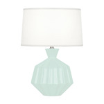 Orion Table Lamp - Mint / Oyster Linen