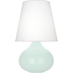 June Table Lamp - Mint / Oyster Linen