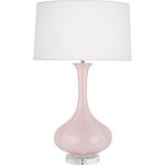 Pike Table Lamp - Rose Water / Pearl Dupioni