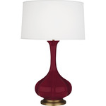 Pike Table Lamp - Sugar Plum / Pearl Dupioni