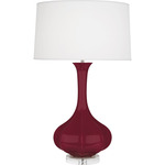 Pike Table Lamp - Sugar Plum / Pearl Dupioni