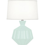 Orion Table Lamp - Mint / Oyster Linen