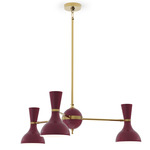 Clare Chandelier - Modern Brass / Sugar Plum