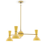Clare Chandelier - Modern Brass / Sunset