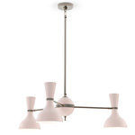 Clare Chandelier - Polished Nickel / Rose Water