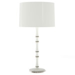 Kane Solid Table Lamp - Polished Nickel / Daisy