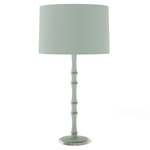 Kane Solid Table Lamp - Polished Nickel / Matte Celadon