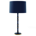Kane Solid Table Lamp - Modern Brass / Matte Midnight Blue