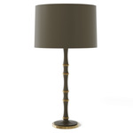 Kane Solid Table Lamp - Modern Brass / Matte Smokey Taupe