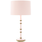 Kane Solid Table Lamp - Modern Brass / Rose Water
