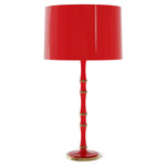 Kane Solid Table Lamp - Modern Brass / Ruby Red