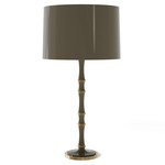 Kane Solid Table Lamp - Modern Brass / Smokey Taupe