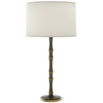 Kane Fabric Shade Table Lamp - Smokey Taupe / Fondine / Modern Brass