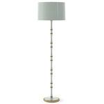 Kane Solid Floor Lamp - Modern Brass / Celadon
